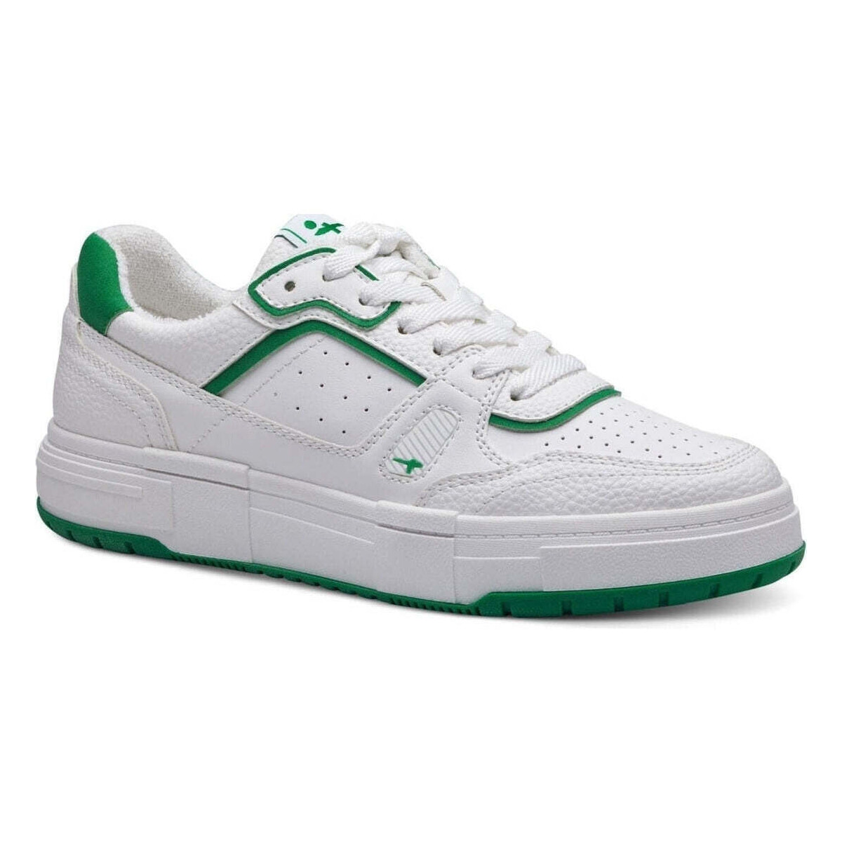 Chaussures Femme Baskets basses Tamaris white, green casual closed sport shoe Blanc