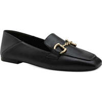 Chaussures Femme Mocassins Tamaris black leather casual closed loafers Noir