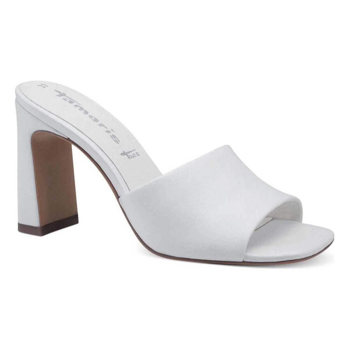 Chaussures Femme Mules Tamaris white elegant open mules Blanc