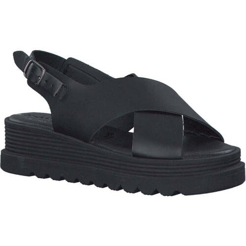 Chaussures Femme Sandales sport Tamaris black casual open sandals Noir