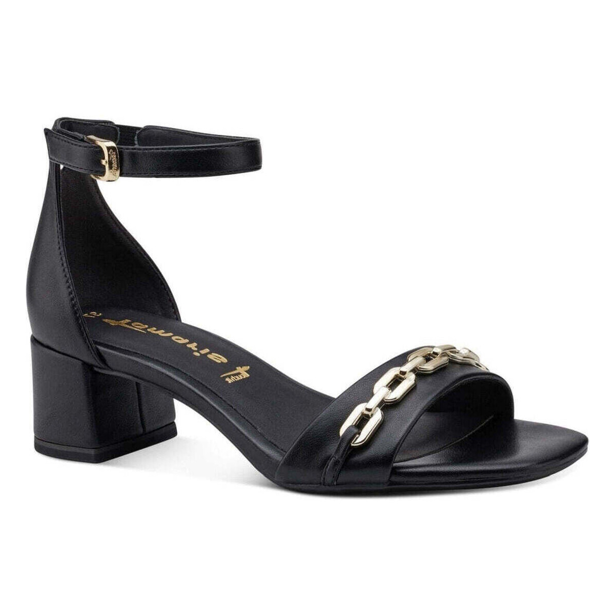Chaussures Femme Sandales sport Tamaris black elegant open sandals Noir