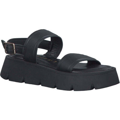 Chaussures Femme Sandales sport Tamaris black uni casual open sandals Noir