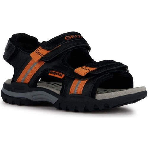 Chaussures Garçon Sandales sport Geox borealis sandals Noir