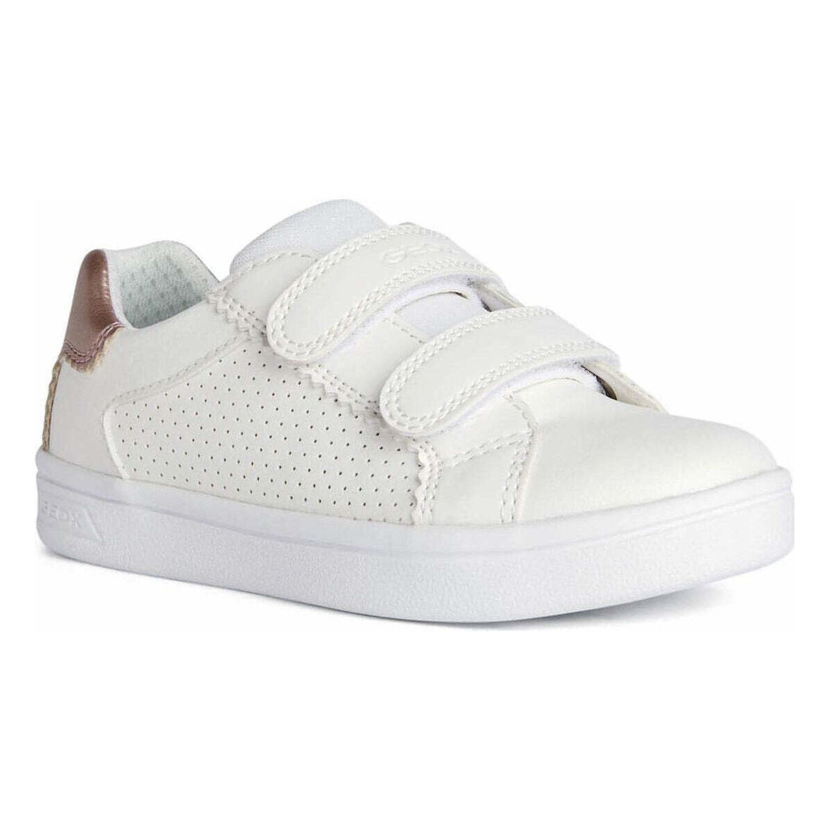 Chaussures Fille Baskets basses Geox djrock sport shoes Blanc