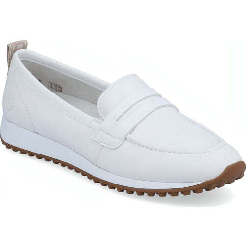 Chaussures Femme Mocassins Remonte white casual closed loafers Blanc