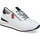 Chaussures Femme sneakers med logotyp på sidan white casual closed sport shoe Blanc