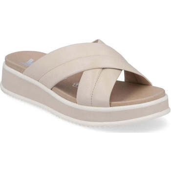 chaussons rieker  beige casual open slippers 