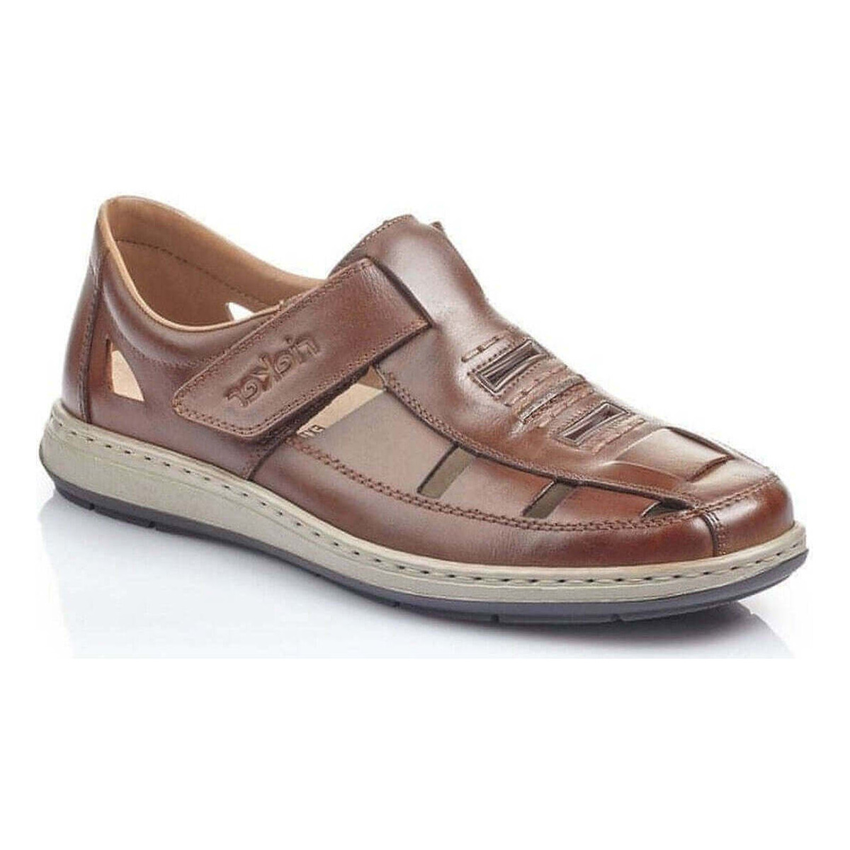 Chaussures Homme Sandales sport Rieker brown casual part-open sandals Marron