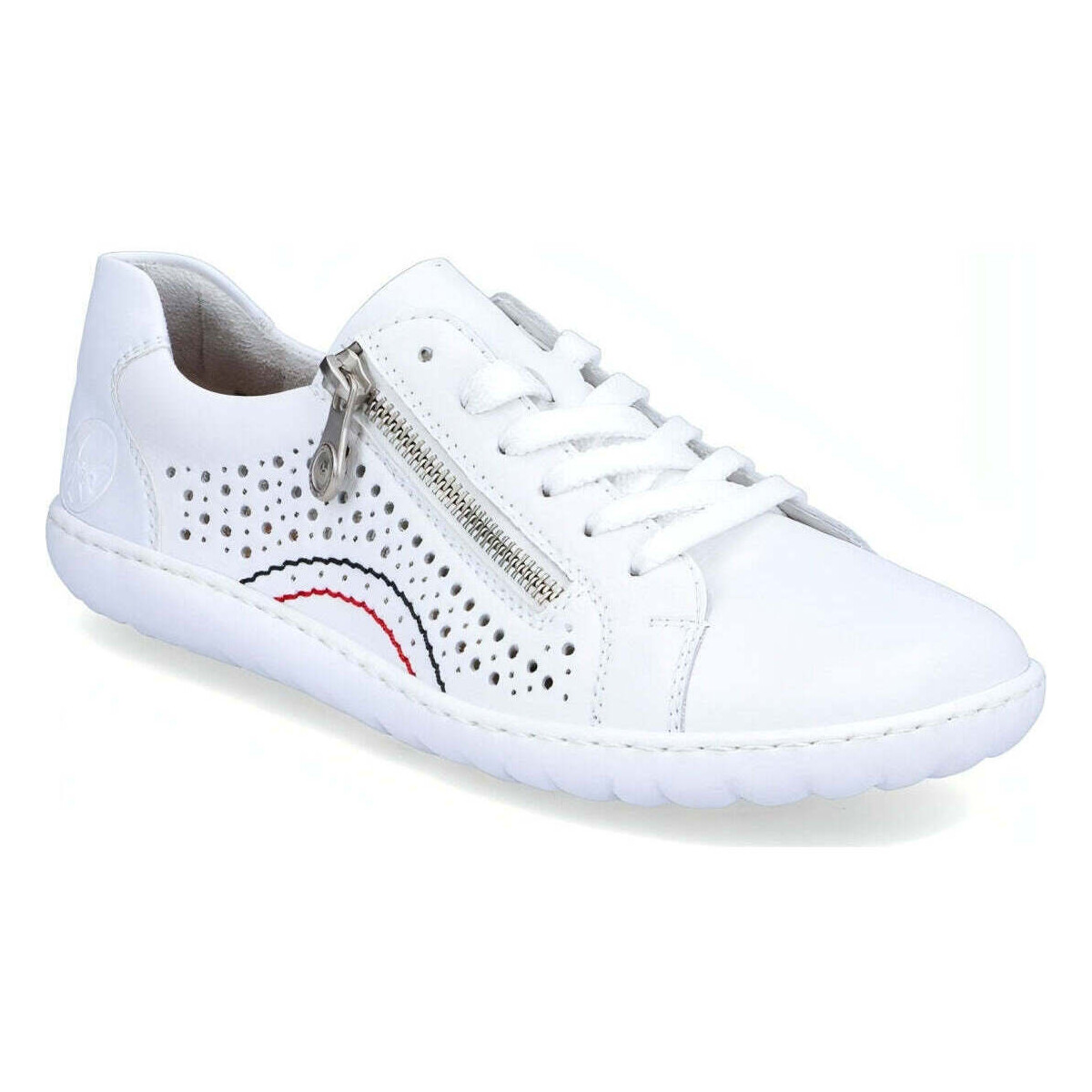 Chaussures Femme Baskets basses Rieker white casual closed sport shoe Blanc