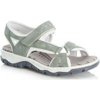 Chaussures Femme Sandales sport Rieker green casual open sandals Vert