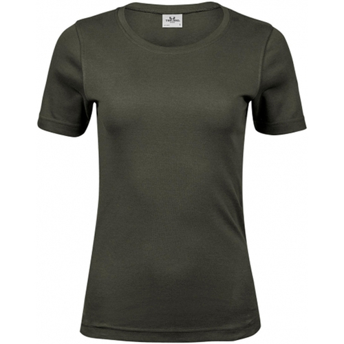 Vêtements sleeve T-shirts manches longues Tee Jays Interlock Vert