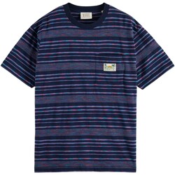 Vêtements Homme Pulls & Gilets Scotch & Soda Jersey Structured Stripe Tee Multicolore