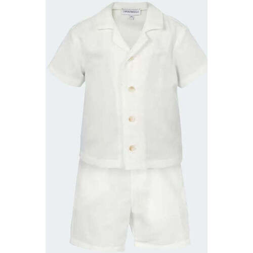Vêtements Garçon Costumes et cravates Emporio jacket Armani  Blanc