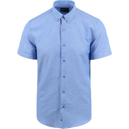 Vêtements Homme Chemises manches longues Suitable Chemise Manches Courtes Bleu Bleu
