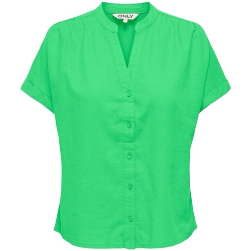 Vêtements Femme Tops / Blouses Only Nilla-Caro Shirt S/S - Summer Green Vert