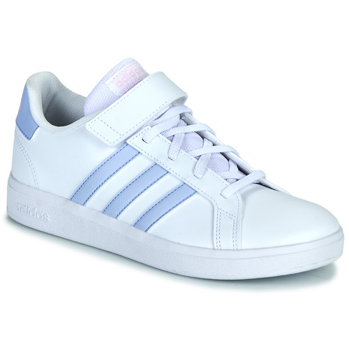 Chaussures Fille Baskets basses camo Adidas Sportswear GRAND COURT 2.0 EL K Blanc / Violet