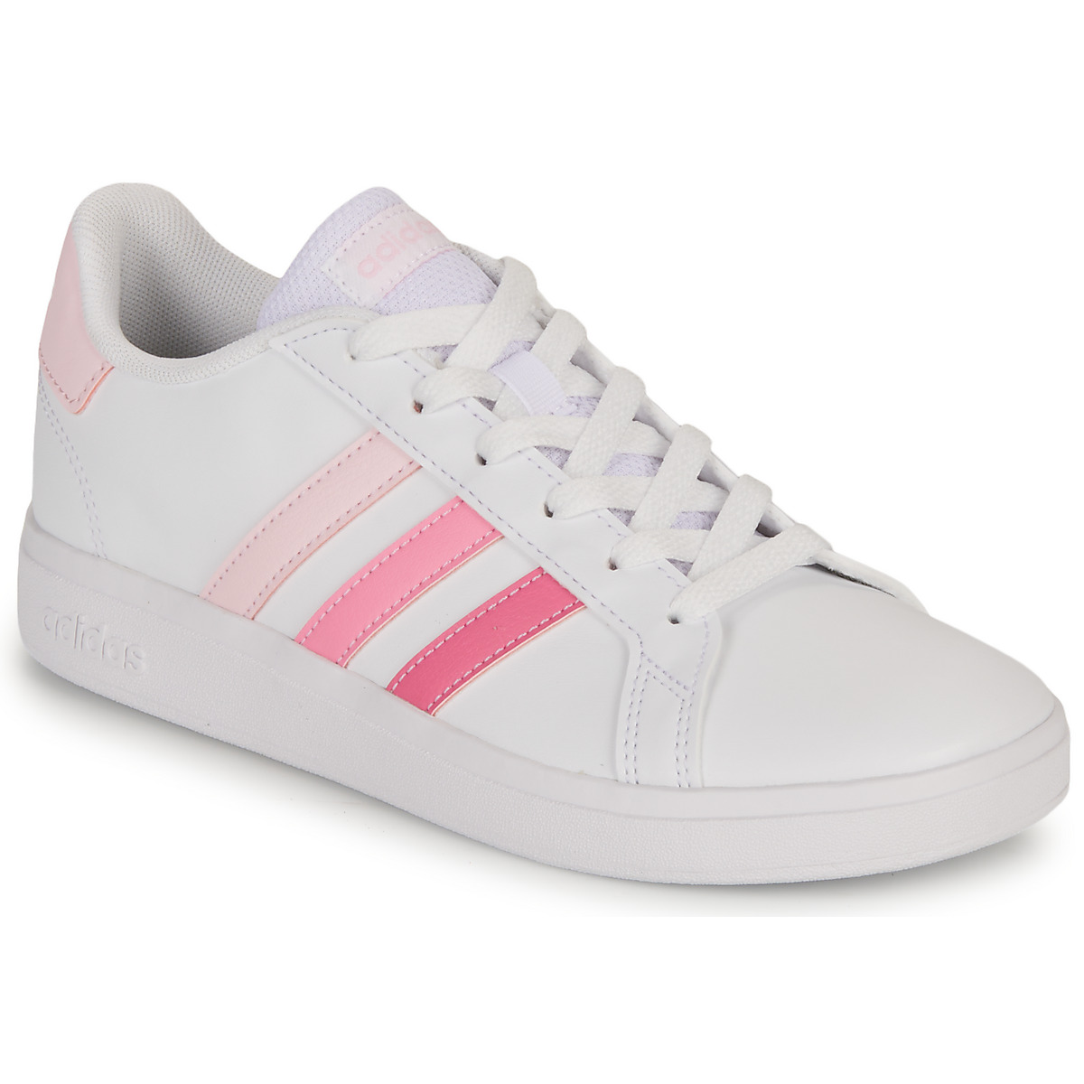 Chaussures Fille Baskets basses climacool Adidas Sportswear GRAND COURT 2.0 K Blanc / Rose