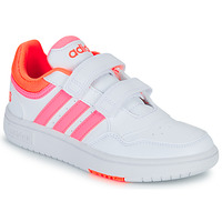 Chaussures Fille Baskets basses Adidas Sportswear HOOPS 3.0 CF C Blanc / Rose