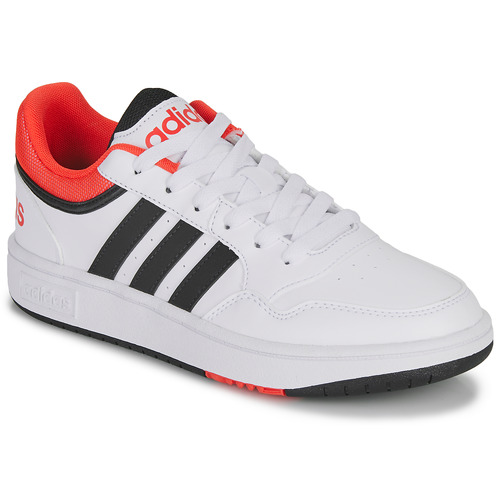 Adidas Sportswear HOOPS 3.0 K Blanc / Noir / Rouge - Livraison Gratuite |  Spartoo ! - Chaussures Baskets basses Enfant 31,99 €