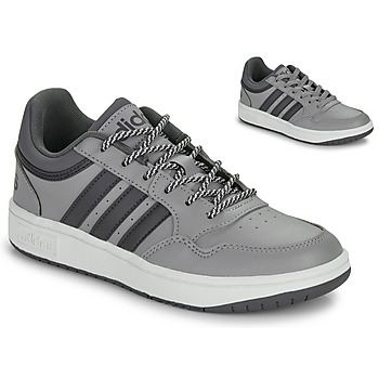 Chaussures Garçon Baskets basses Adidas Sportswear HOOPS 3.0 K Gris / Noir