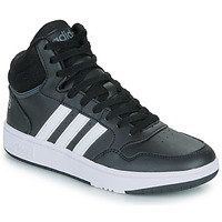 Chaussures Garçon Baskets montantes Adidas Sportswear HOOPS MID 3.0 K Noir / Blanc