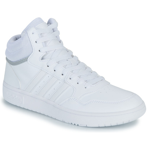 Chaussures Enfant Baskets montantes sneakers Adidas Sportswear HOOPS MID 3.0 K Blanc