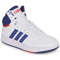 Chaussures Enfant Baskets montantes Adidas Sportswear HOOPS MID 3.0 K Blanc / Bleu / Rouge