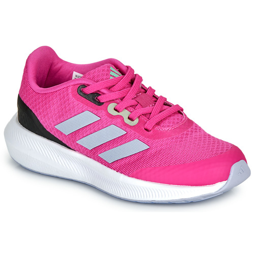 Chaussures Fille Baskets basses Adidas navy Sportswear RUNFALCON 3.0 K Rose / Blanc