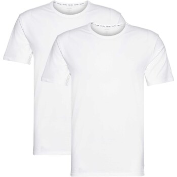 Vêtements Homme T-shirts & Polos Calvin Klein Jeans 2P S/S Crew Neck Blanc