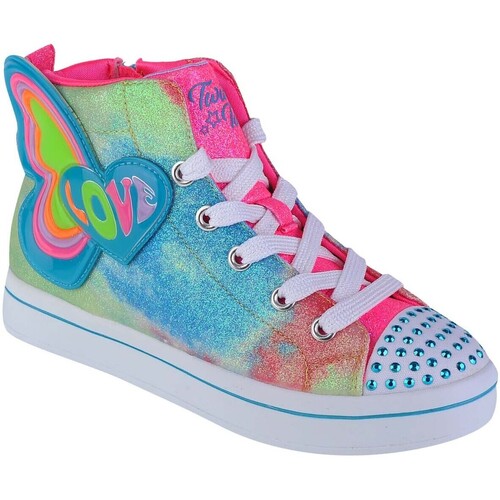 Chaussures Fille Baskets basses Skechers Twi-Lites 2.0-Butterfly Love Multicolore