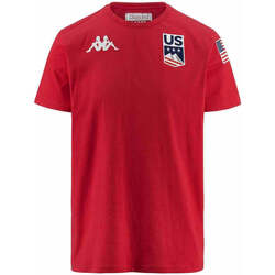 Vêtements Homme T-shirts manches courtes Kappa T-shirt US Ski Team  Rouge Rouge