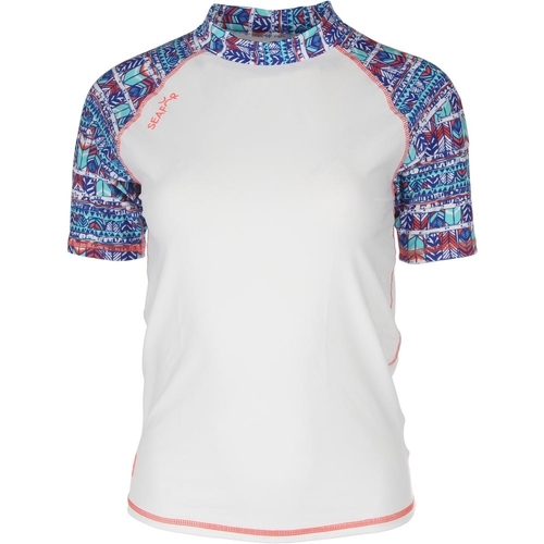 Vêtements Femme T-shirts manches courtes Seafor LYCRA TOP INDI Blanc