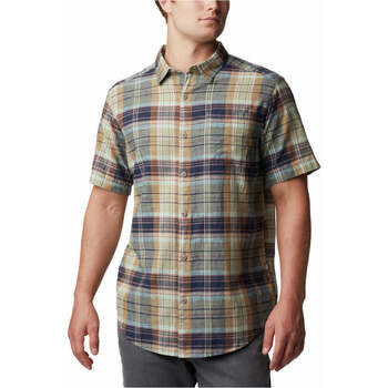 Vêtements Homme Chemises manches longues Columbia Under Exposure YD Short Sleeve Shirt Bleu