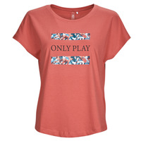 Vêtements Femme T-shirts manches courtes Only Play ONPJESS LIFE LOOSE SS JRS TEE BOX Rouge