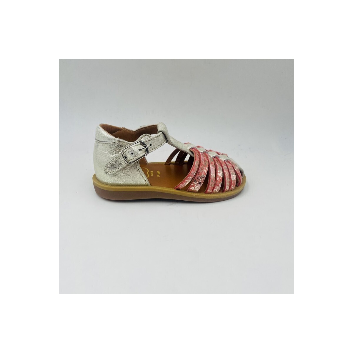 Chaussures Enfant Baskets mode Pom d'Api SANDALE FERMEE CORAIL Rose