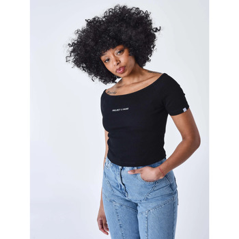 Vêtements Femme T-shirts & Polos Sacs à dos Tee Shirt F231004 Noir