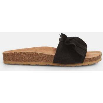 Chaussures Mules Bata Tongs pour femme avec nœud Unisex Noir