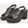 Chaussures Femme Sandales et Nu-pieds Bata Sandales pour femme en cuir avec large Noir