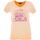 Vêtements Femme T-shirts manches courtes Von Dutch Vd tee shirt zigzag mc effet use print devant contraste Orange