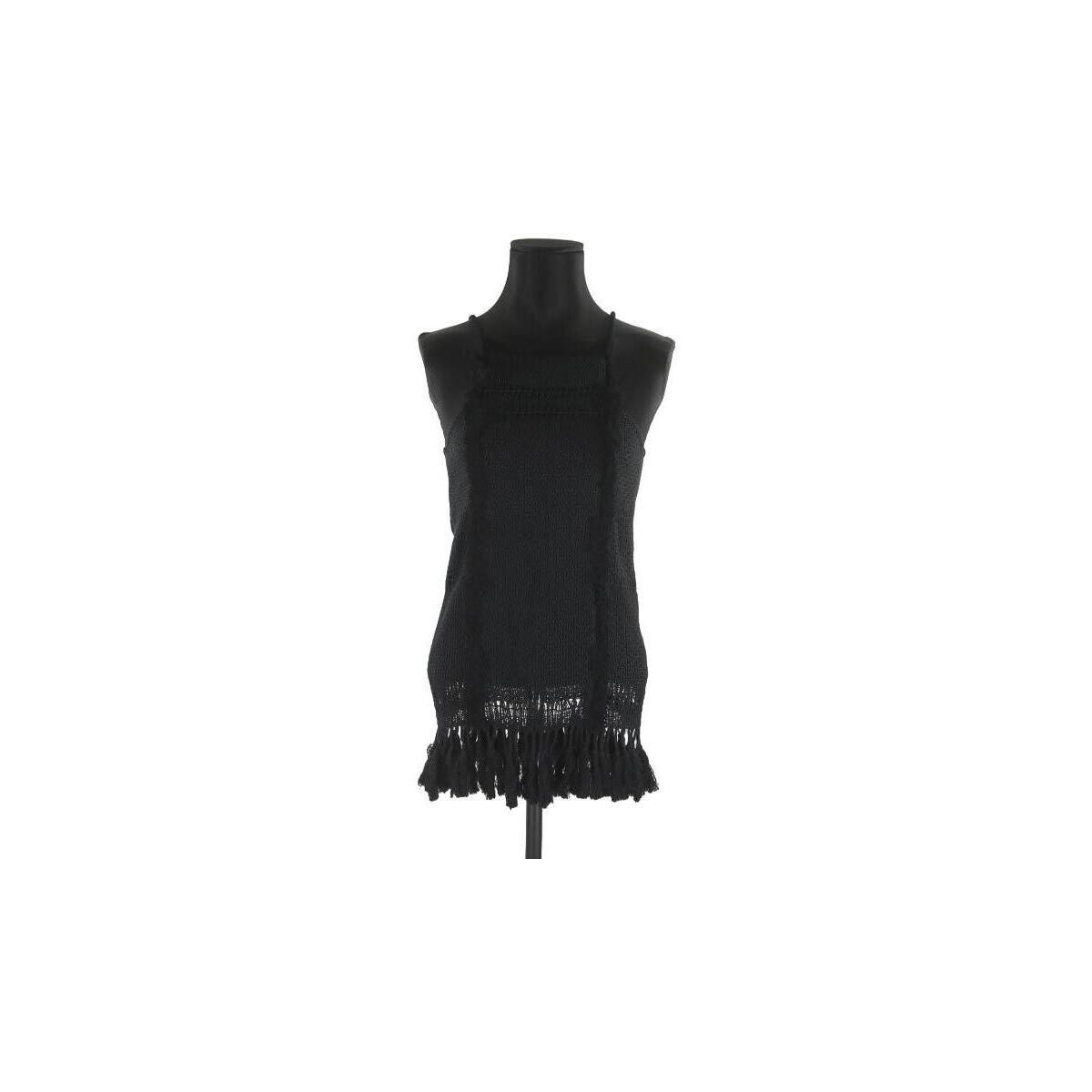 Vêtements Femme Débardeurs / T-shirts sans manche Isabel Marant Top à bretelles en coton Noir