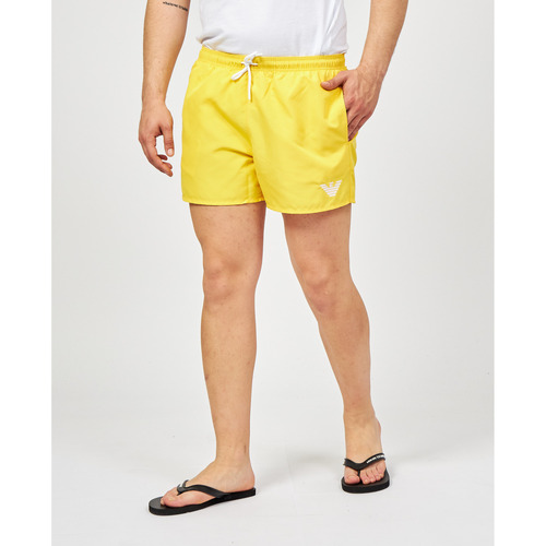 Vêtements Homme Maillots / Shorts de bain Emporio Armani Costume de boxeur avec logo brodé Jaune