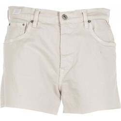 Vêtements Femme Shorts / Bermudas Replay Pantaloni Corti Beige