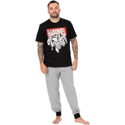 Vêtements Homme Pyjamas / Chemises de nuit Marvel NS7107 Noir