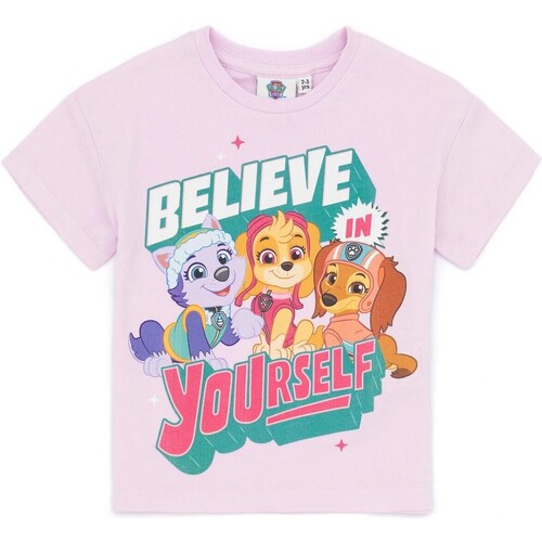 Vêtements Fille T-shirts manches longues Paw Patrol Believe In Yourself Violet