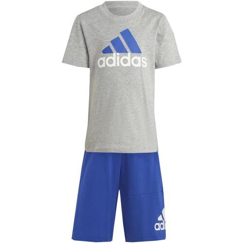 Vêtements Garçon T-shirts manches courtes adidas Originals Lk bl co t set Bleu