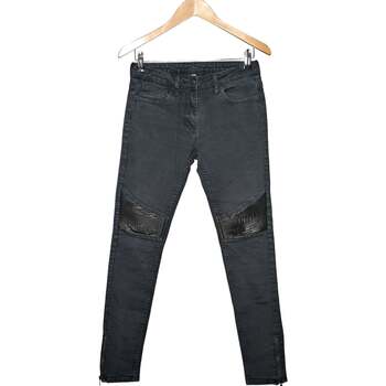 jeans sandro  jean droit femme  38 - t2 - m noir 