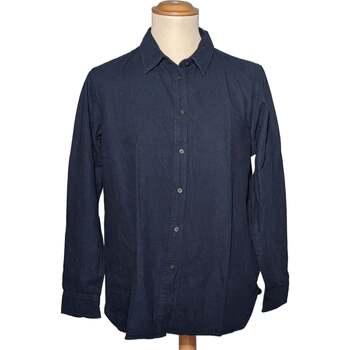 Vêtements Homme Chemises manches longues Uniqlo 40 - T3 - L Bleu