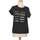 Vêtements Femme T-shirts & Polos Calvin Klein Jeans 36 - T1 - S Noir