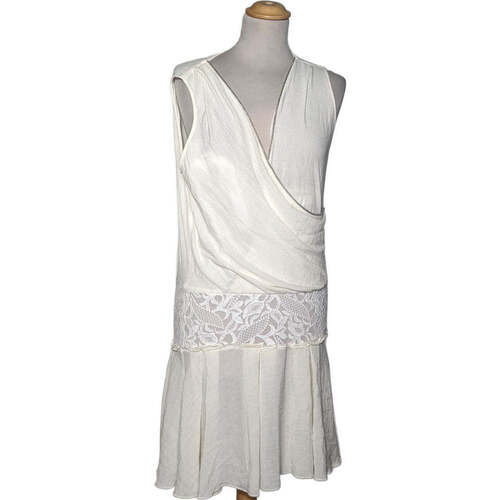 Maje robe courte 36 - T1 - S Blanc Blanc - Vêtements Robes courtes Femme  43,00 €