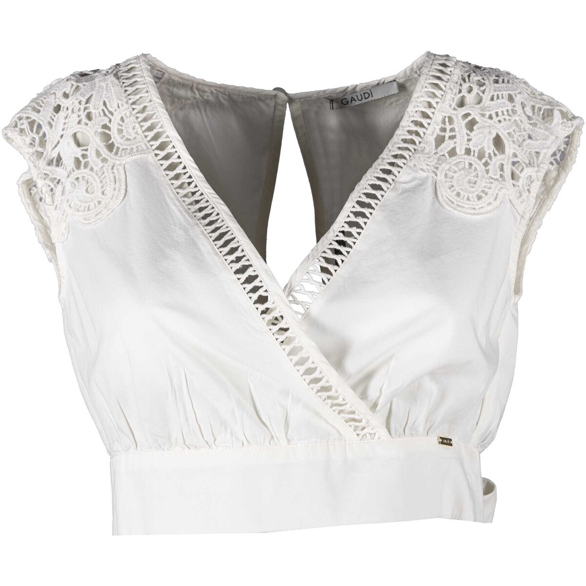 Vêtements Femme Débardeurs / T-shirts sans manche Gaudi Top Gaudi' S-Maniche Blanc